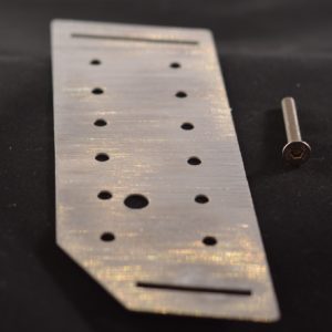 Dead Pedal Cover, screw - Alluminium, SS